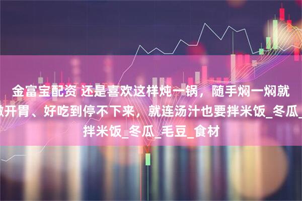 金富宝配资 还是喜欢这样炖一锅，随手焖一焖就出锅，鲜嫩开胃、好吃到停不下来，就连汤汁也要拌米饭_冬瓜_毛豆_食材